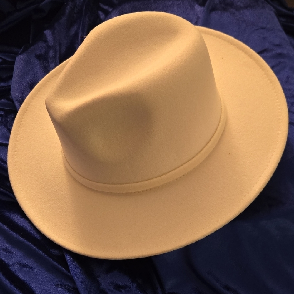 White Fedora Hat - image 3
